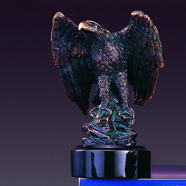 America Bald Eagle Bird Small Military Awards Trophy Sculpture